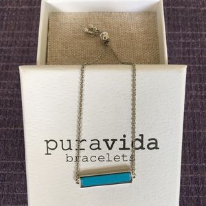 Pura Vida Turquoise Bar Bracelet